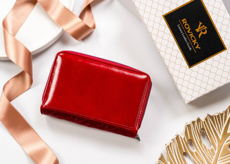 Damen Geldbörse mit geprägtem Monogramm – Rovicky