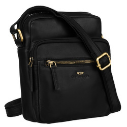 Herren Umhängetasche aus Leder mit Gurt – Peterson