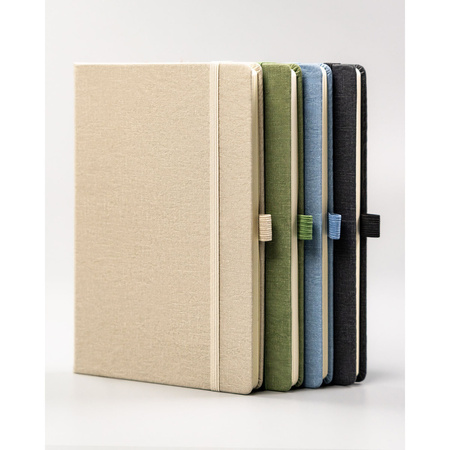 Büro Notizbuch A5 in Beige mit Linien – Peterson