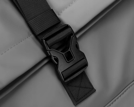 Großer City-Rucksack in Grau aus Polyester – Peterson