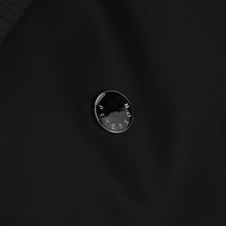 Schwarze Damen-Handtasche aus Polyester mit Reißverschluss – Peterson