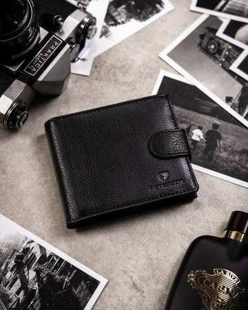 Geschenkset: Herren Geldbörse aus Leder und Schlüsselanhänger – Peterson