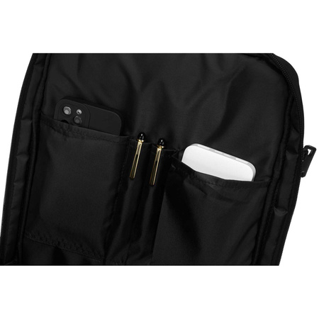 Schwarzer Reiserucksack mit verstellbaren Trägern – Peterson