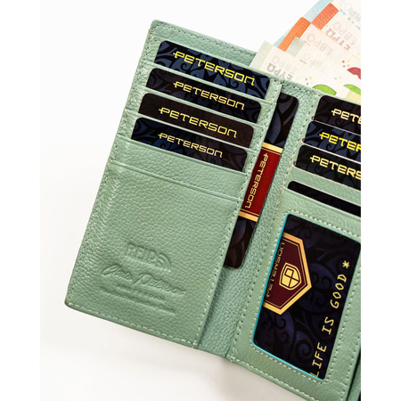 Damen Geldbörse für Karten und Münzen mit modischem Muster – Peterson