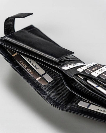 Elegante Herren Geldbörse aus Leder – Rovicky