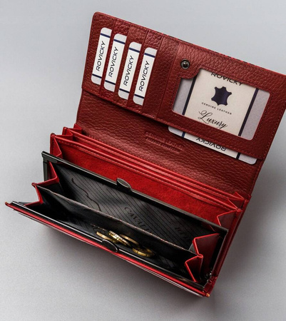 Große Damen Geldbörse aus Echtleder und Öko-Leder – 4U Cavaldi