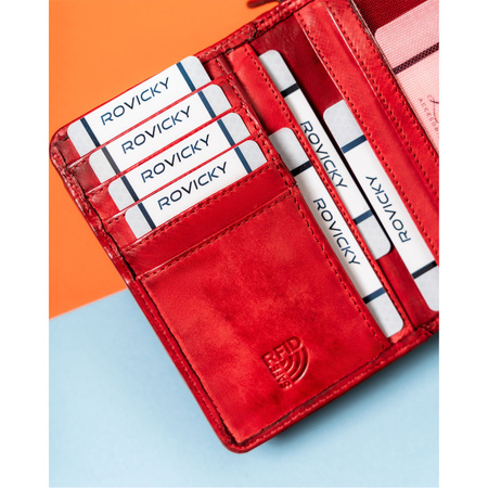 Geräumige Damen Geldbörse mit vielen Fächern – Rovicky