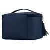 Dunkelblaue Kosmetiktasche aus Synthetikstoff mit praktischem Griff – Peterson