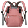 Damen Rucksack „Mommy Bag“ in Grau-Rosa – Peterson