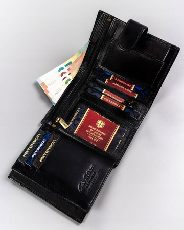 Elegante, große Herren Geldbörse aus echtem Leder – Peterson