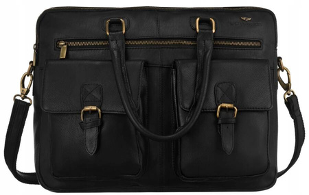 Herren Laptoptasche aus echtem Leder – Peterson