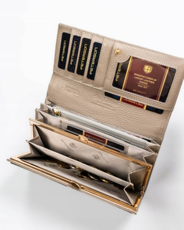 Große Damen Geldbörse aus echtem Leder – Peterson