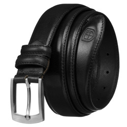 Klassischer, schwarzer Herren-Gürtel aus Leder – Peterson