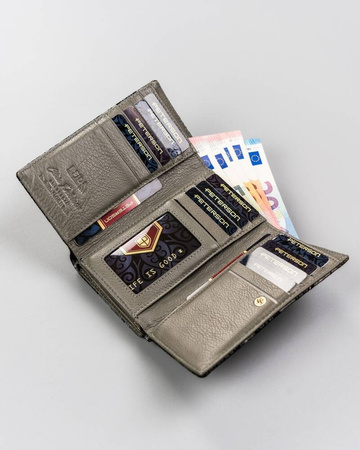 Damen Geldbörse aus Leder mit Schmetterlingsmotiv – Peterson