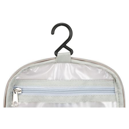 Praktische Reise-Kosmetiktasche aus synthetischem Stoff in Beige - Peterson