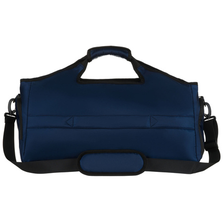 Schwarz-marineblaue, sportliche Reisetasche zum Umhängen mit abnehmbarem Gürtel – Peterson