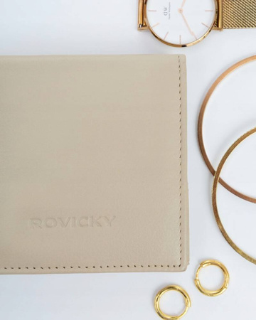 Kleiner praktischer Damen Geldbörse aus echtem Leder – Rovicky