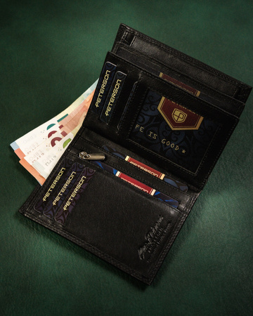 Elegante Herren Geldbörse aus echtem Leder – Peterson