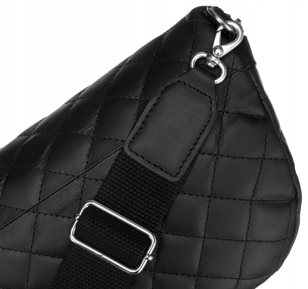 Städtische, gesteppte Damen Gürteltasche aus Leder – Peterson