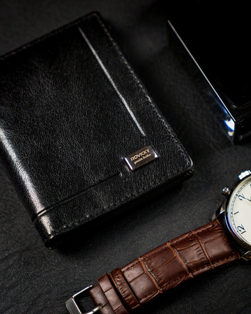 Stilvolle Herren Banknotentasche aus Echtleder – Rovicky