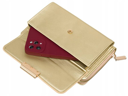 Mini Damen Umhängetasche mit Geldbörsenfunktion und abnehmbarem Riemen – 4U Cavaldi