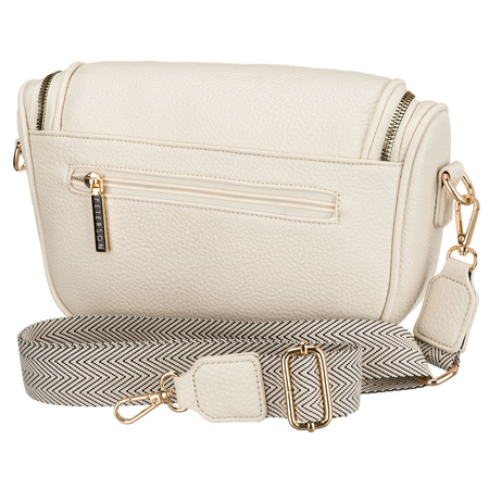 Damen-Gürteltasche aus Öko-Leder in hellem Beigeton mit Reißverschluss – Peterson