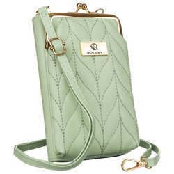 Mini Damen Handtasche in Grün mit abnehmbarem und verstellbarem Gurt – Rovicky