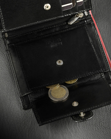 Herren Geldbörse aus Leder mit Druckknopf und RFID-Schutz – Ronaldo