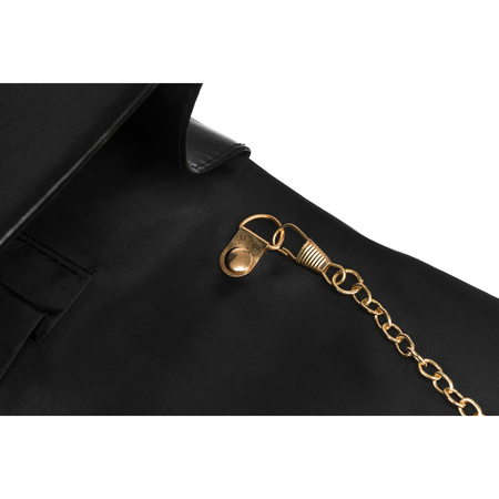 Elegante Damen Clutch aus Öko-Leder in Schwarz – Rovicky