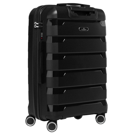 Kofferset in Schwarz aus Polypropylen mit Zahlenschlössern - Peterson