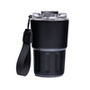Schwarzer Thermobecher aus Edelstahl mit doppelwandiger Isolierung - Peterson