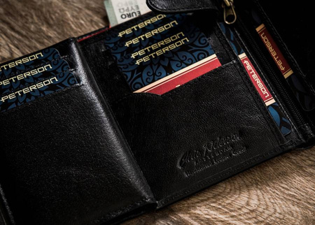 Vertikale Herren Geldbörse mit Druckknopf – Peterson