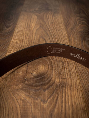 Klassischer Herren Ledergürtel mit Zierlöchern – Rovicky