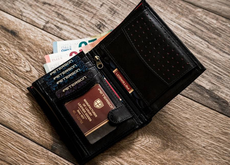 Klassische Herren Geldbörse aus Echtleder – Peterson