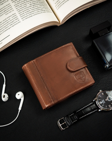 Herren Geldbörse aus Leder mit RFID Protect – Peterson