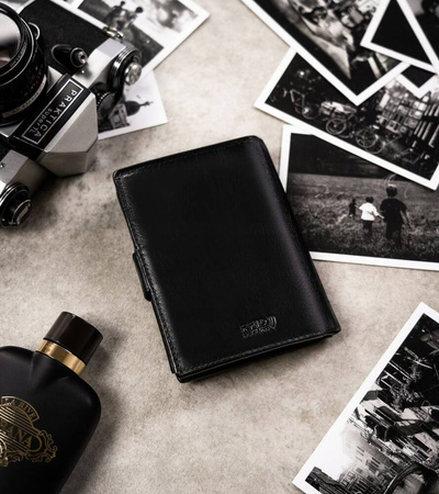 Geschenkset: Elegante Herren Geldbörse aus Leder und Schlüsselanhänger – Peterson