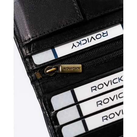 Kartenetui mit Druckknopf im klassischen Stil – Rovicky