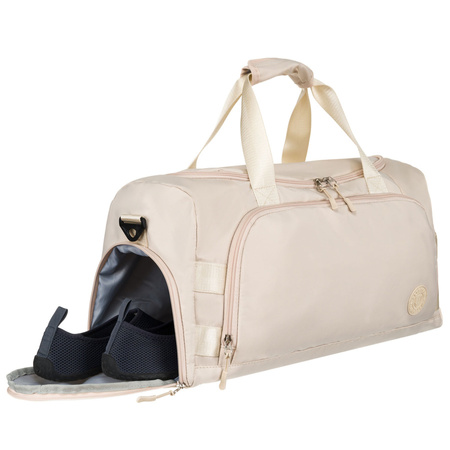 Beige Reisetasche oder Sporttasche aus Polyester – Peterson