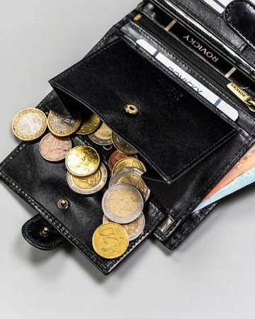 Große Herren Geldbörse aus Leder mit RFID-System – Rovicky