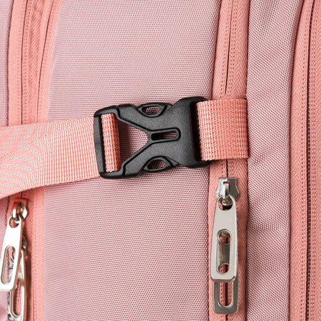 Rucksack mit Laptopfach aus pinkfarbener Cordura mit verstellbaren Trägern – Peterson