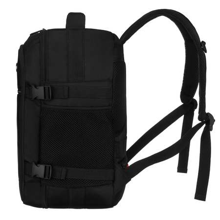 Schwarzer Reise-Rucksack, ideal als Handgepäck – Peterson