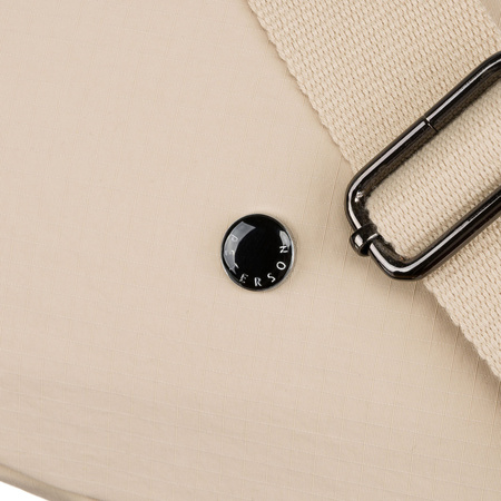 Sportliche Damen Umhängetasche aus beigem Polyester – Peterson