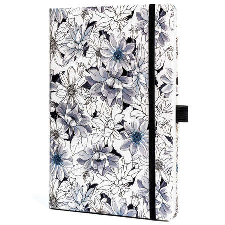 Notizbuch A5 im festen Einband mit Verschlussgummi – Peterson