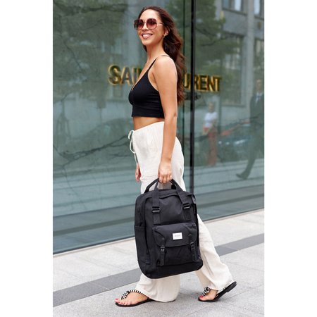 Städtischer Laptop Rucksack 15” Schwarz – Himawari