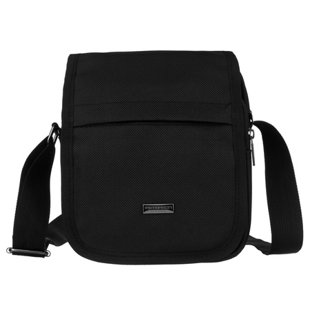 Herren Umhängetasche mit Klappe aus Polyester – Peterson