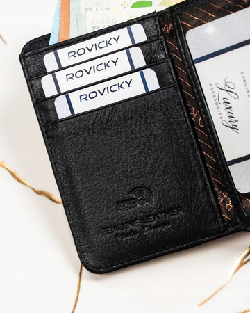 Glänzende Damen Geldbörse aus echtem Leder – Lorenti