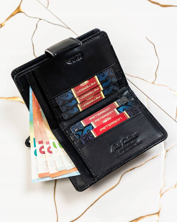 Geschenkset: Damen Geldbörse aus Leder und Schlüsselanhänger – Peterson