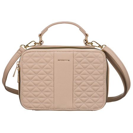 Kleine elegante Damen Umhängetasche aus Öko-Leder – Peterson