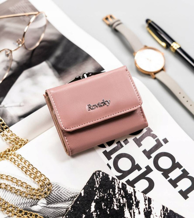 Klassische kleine Damen Geldbörse mit Klappverschluss – Rovicky