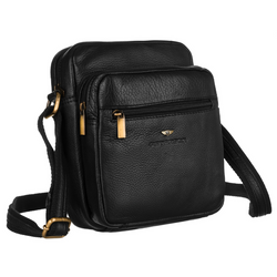 Herren Schultertasche aus Leder – Peterson